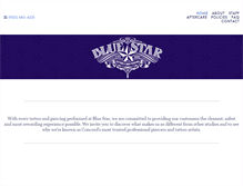 Tablet Screenshot of bluestartattoos.com